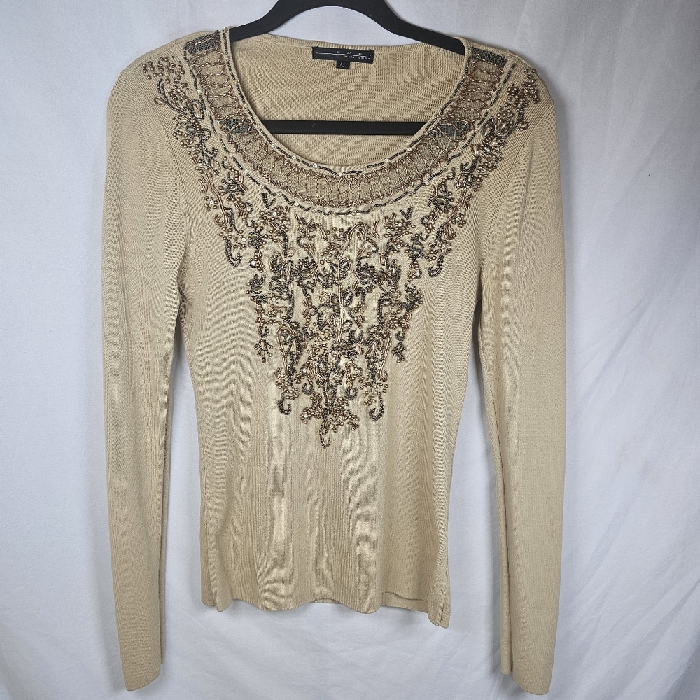 Pierri New York Vintage Beaded Top.